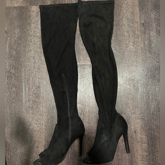 Over the knew open toe boots - Picture 2 of 2